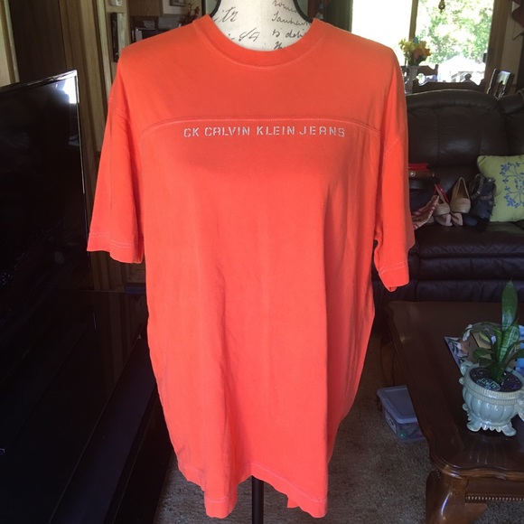 Calvin Klein Other - Men’s Calvin Klein orange short sleeve tee shirt